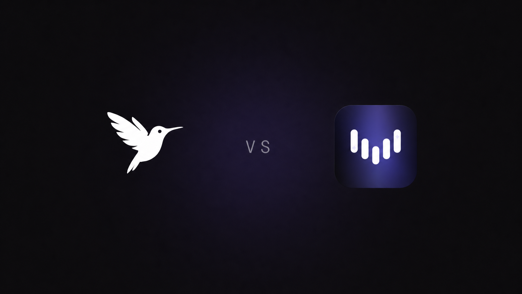 Littlebird hummingbird icon versus the Vordi voice-memory icon